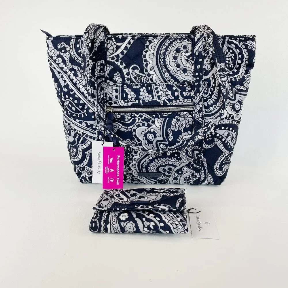 Vera Bradley Small Vera Tote & Wallet Paisley